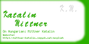 katalin mittner business card